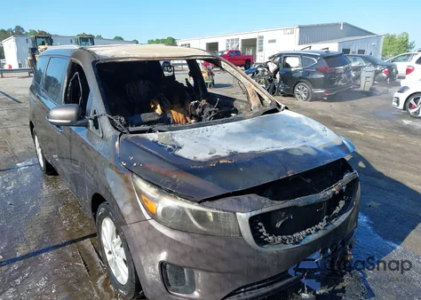 2016 Kia Sedona Lx из США, поврежденный, VIN KNDMB5C18G6158980